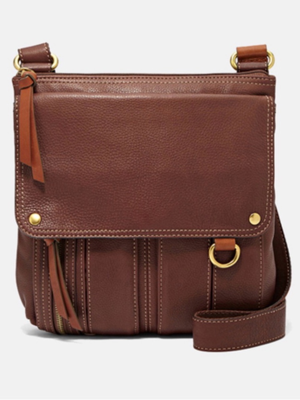 Fossil | Morgan Brown Leather Messenger Crossbody Bag Gorgeous Condition